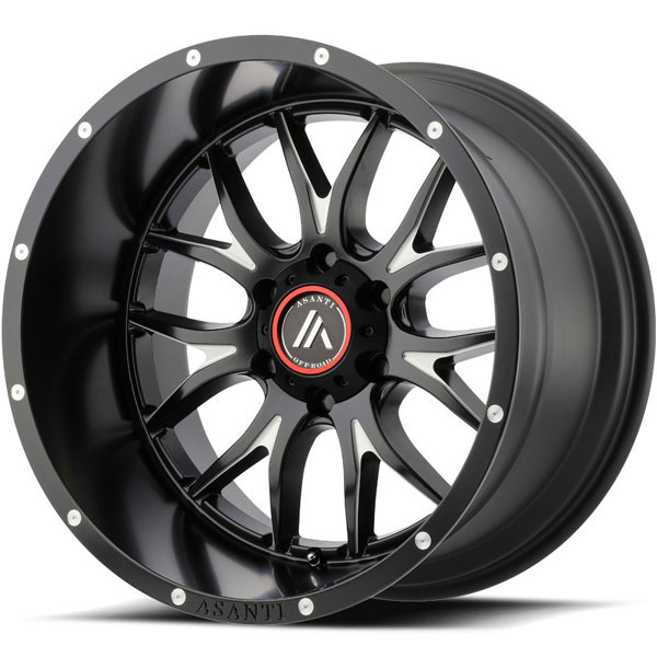 Asanti Off-Road AB-807 Satin Black Milled