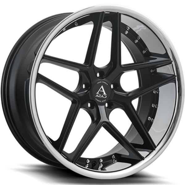 Azad AZ1029 Gloss Black with Chrome Lip