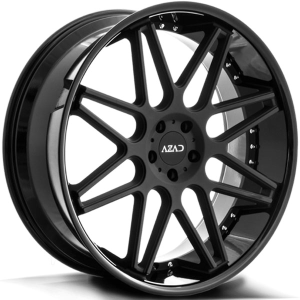 Azad AZ77 Matte Black Center with Gloss Black Lip