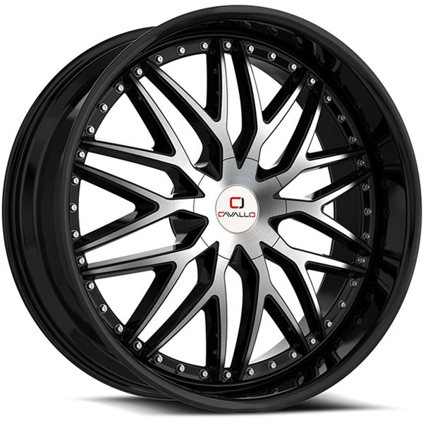 Cavallo CLV-46 Gloss Black with Machined Face