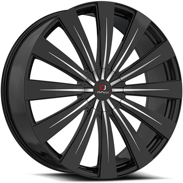 Cavallo CLV-49 Gloss Black with Machined Face