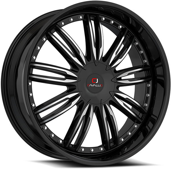 Cavallo CLV-54 Gloss Black with Machined Face