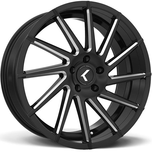 Kraze 181 Spinner Satin Black with Milled Spokes