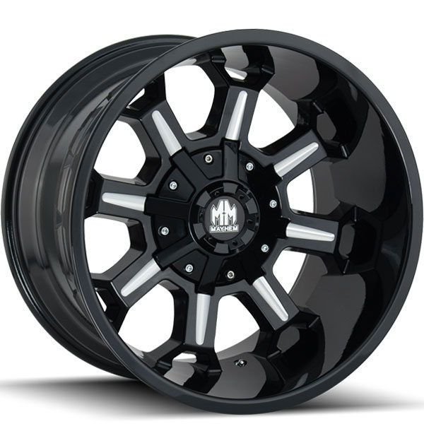 Mayhem 8105 Combat Black with Milled Spokes