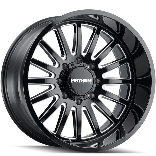 Mayhem 8114 Utopia Gloss Black with Milled Spokes