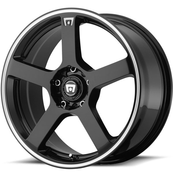 Motegi Racing MR116 Gloss Black with Machined Stripe