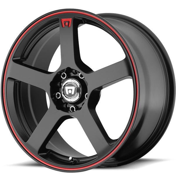 Motegi Racing MR116 Matte Black with Red Stripe