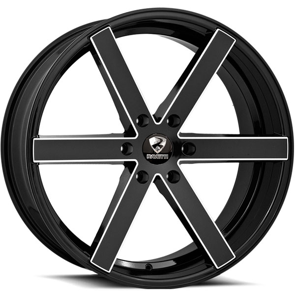 Ravetti M3 Black with Milled Spokes